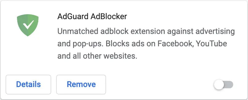 Disable Ad Blocker Extensions