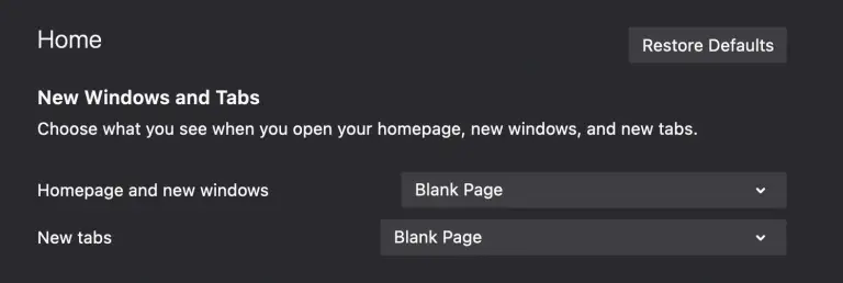 avast browser cleanup is a blank page