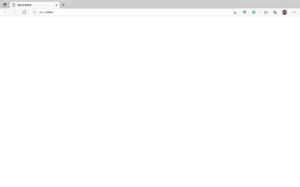 Set Blank Startup Page in Microsoft Edge