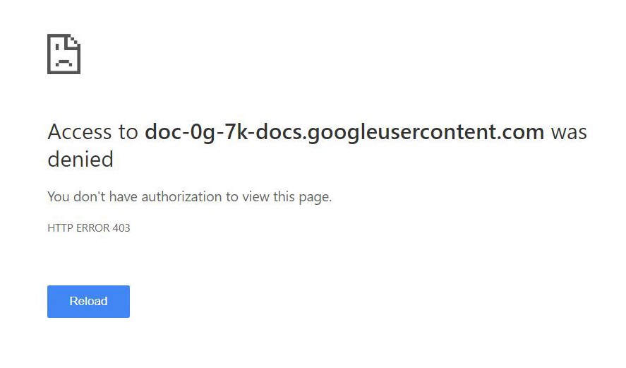 Can't Download Files in Google Chrome