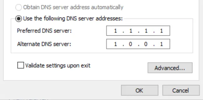 Server IP Address Not Found Google Chrome