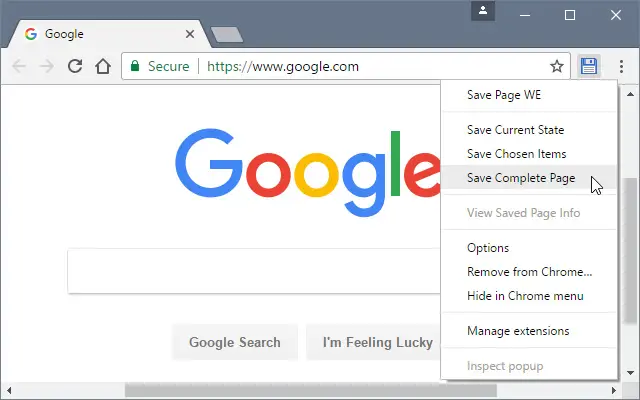 how to download a webpage as pdf in google chrome