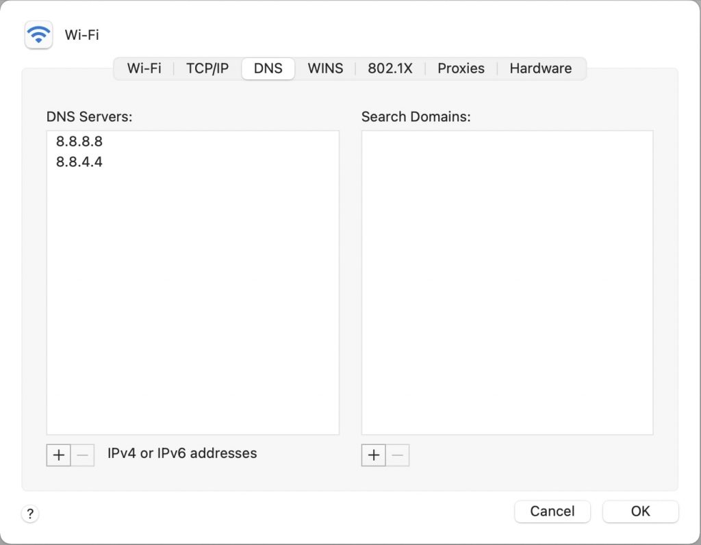 corrigir resolver o problema do Host no Google Chrome