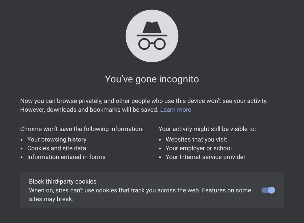 Incognito Window