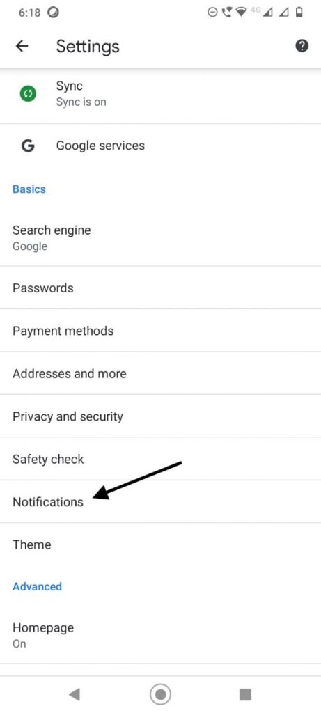 Block Spam Website Notifications in Google Chrome