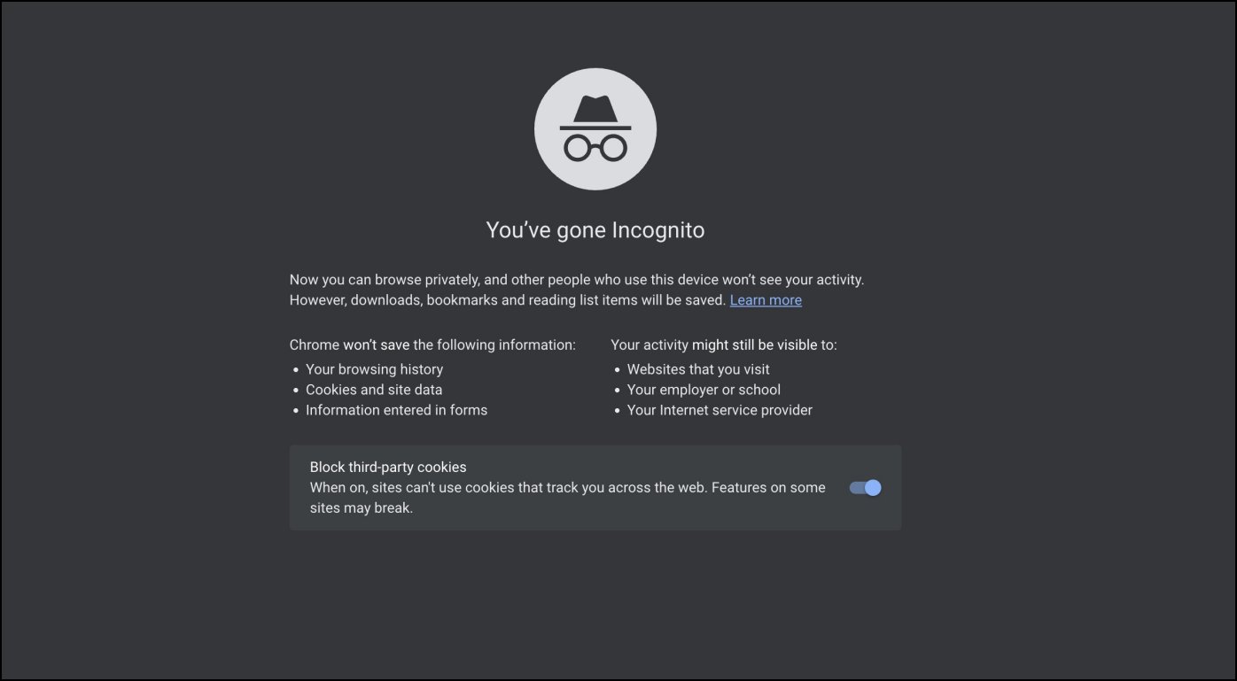 Turn On Incognito in Chrome