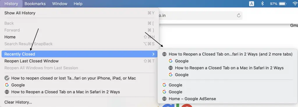 How to Reopen Tabs | Sleck