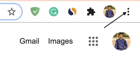 Chrome Three Dot Menu