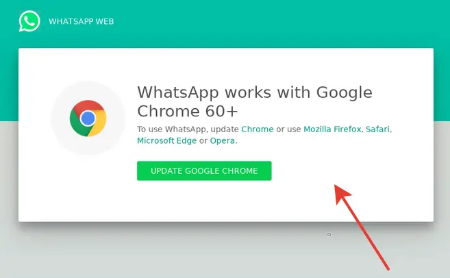 whatsapp login in chrome