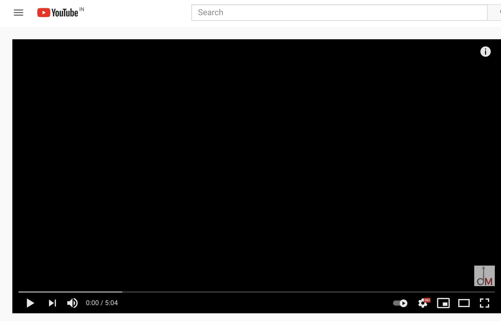 Plain Black Screen Youtube