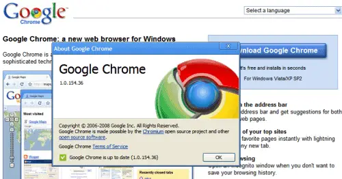 chrome previous versions