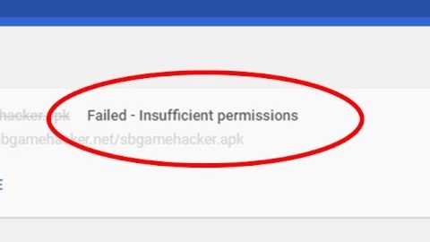 Google Chrome Download Error- Insufficient Permissions
