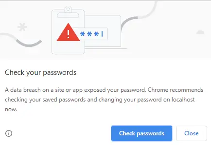 Disable Compromised Password Checkup in Google Chrome