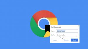 Delete, Modify Saved Bookmarks in Google Chrome