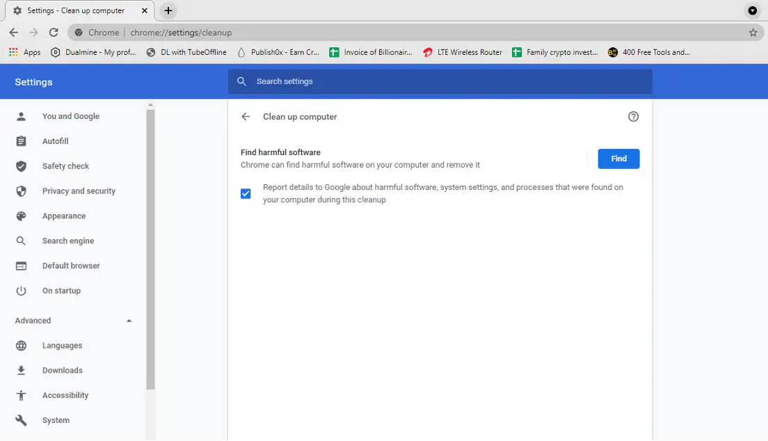 google chrome download failed network error