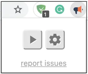 Click on the Read aloud icon.