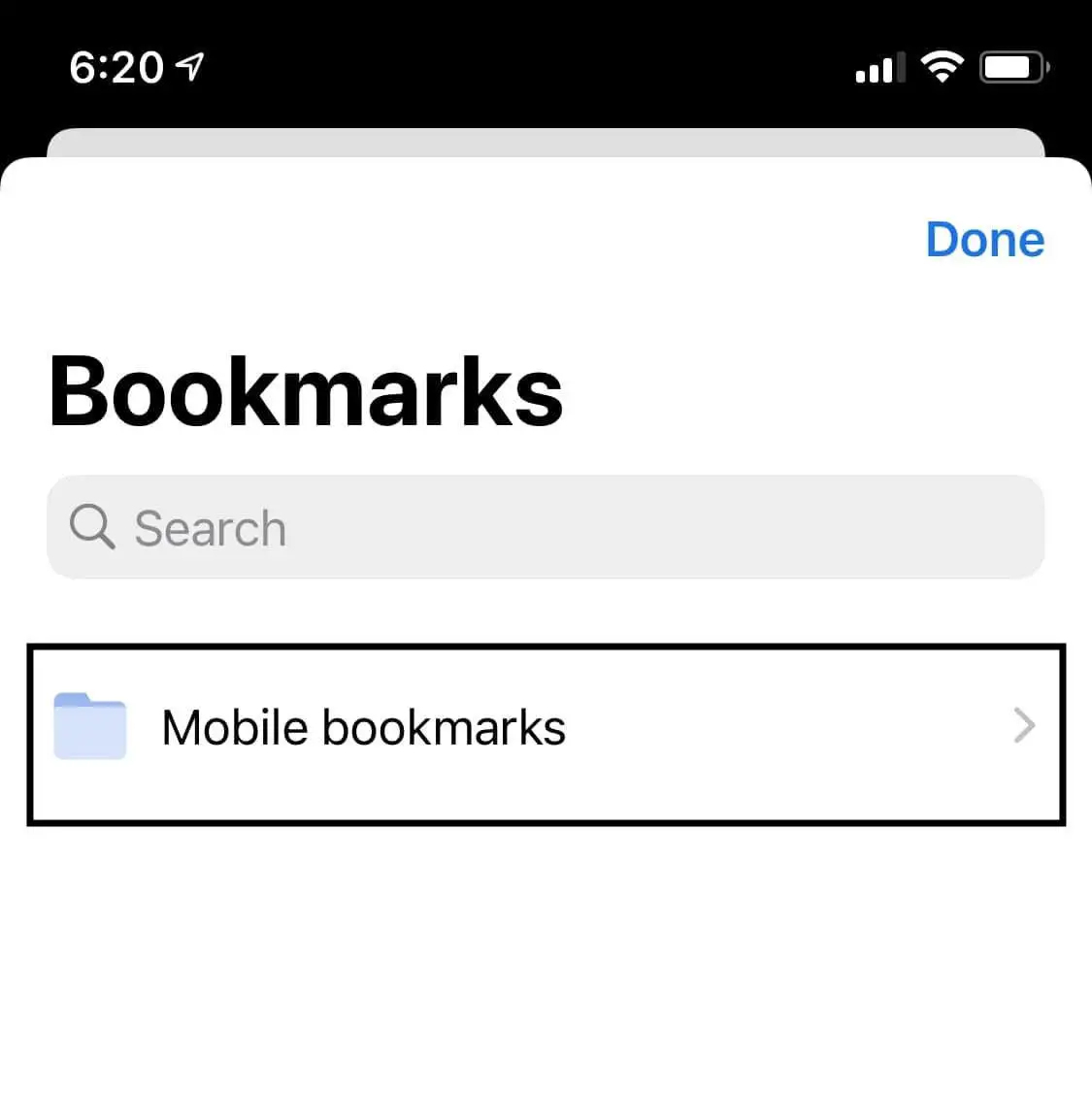 Mobile bookmarks