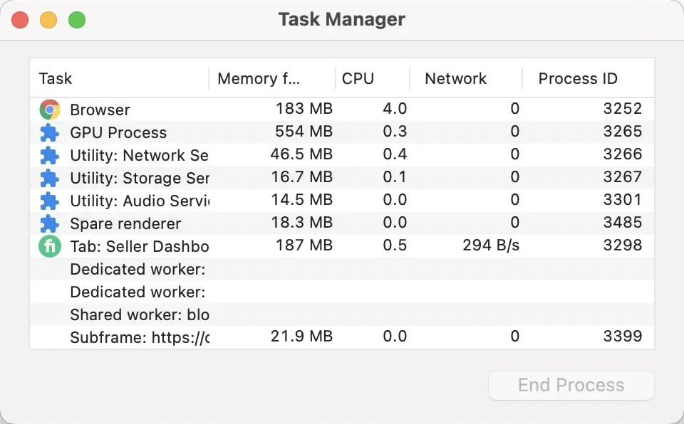 Find Which Chrome Tabs Using More RAM and CPU Resources