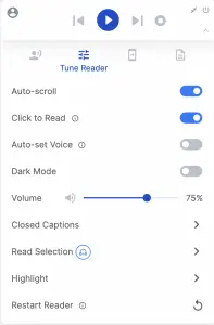 google play book reader volume scroll