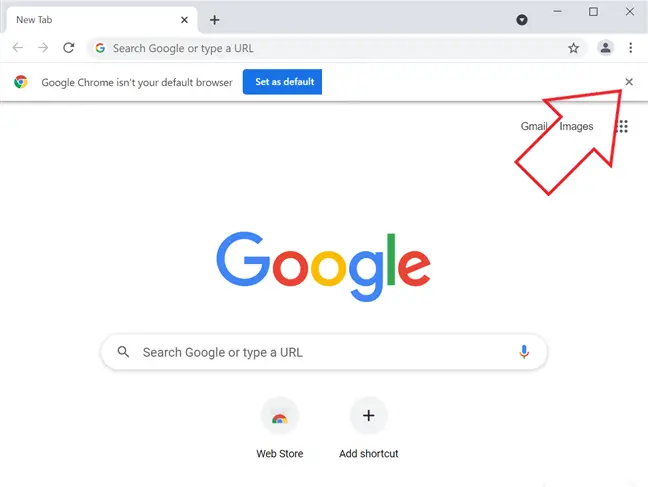Stop Set as Default Browser Prompts in Chrome