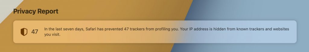 Disable Cross Website Tracking in Safari Browser