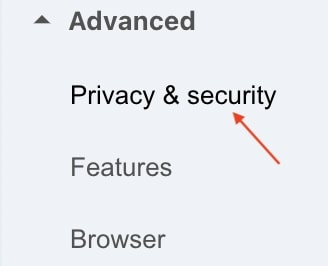 Privacy & security 