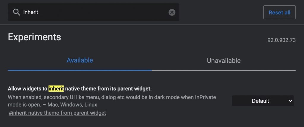 Allow widgets to inherit the native theme from its parent widget.