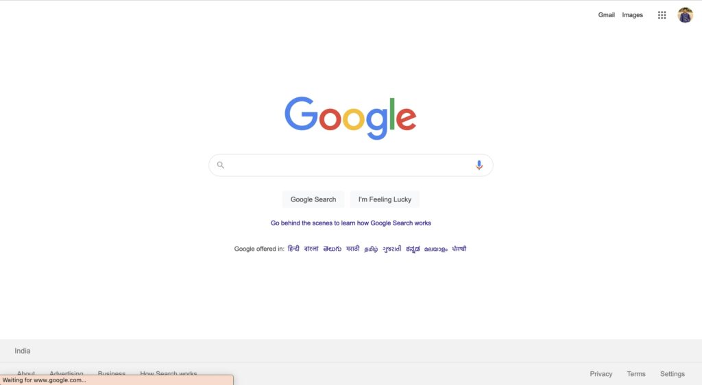 Google Homepage