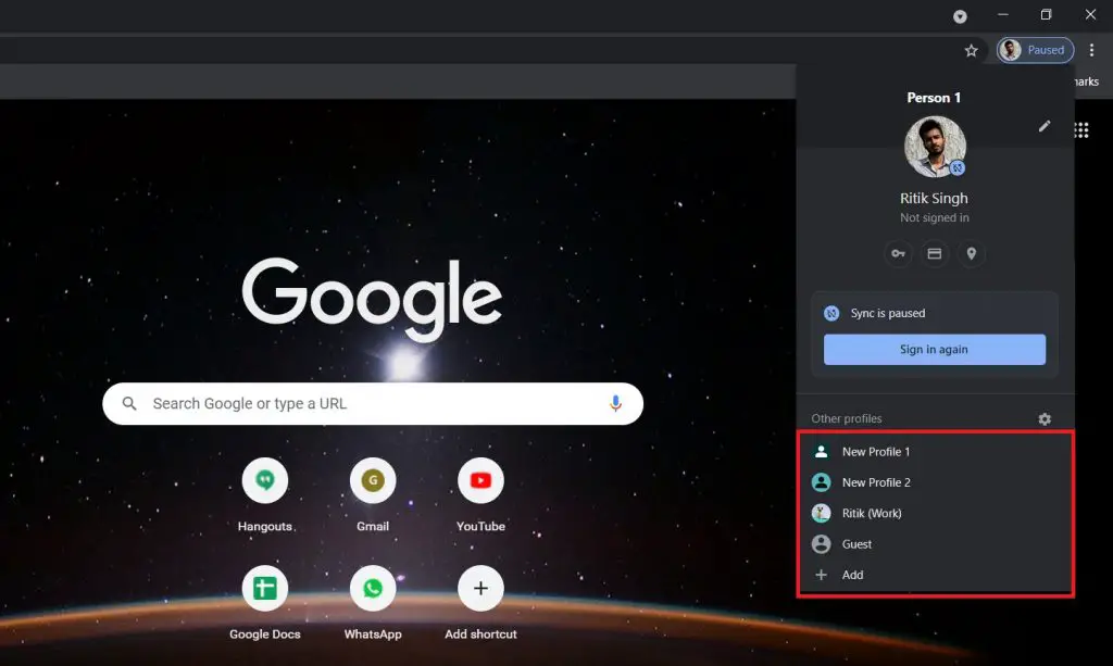 Use Multiple Google Profiles Simultaneously in Chrome