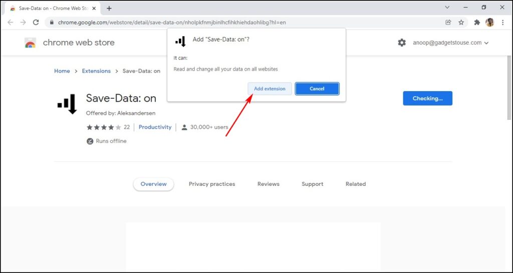 Enable Low Data Mode in Google Chrome