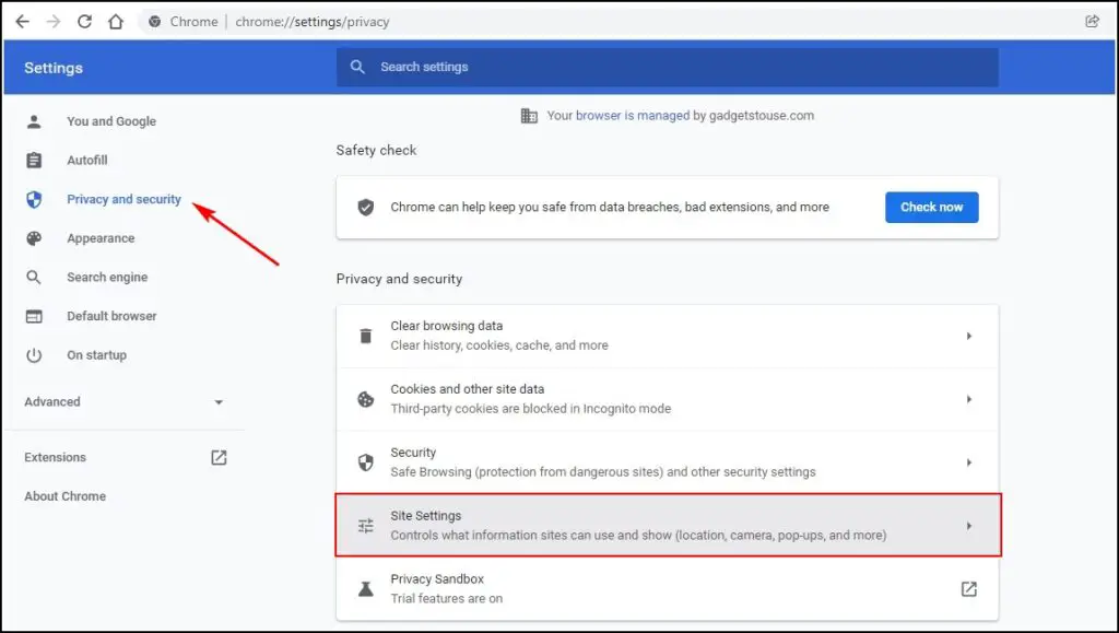 Stop Location Sharing in Chrome Browser