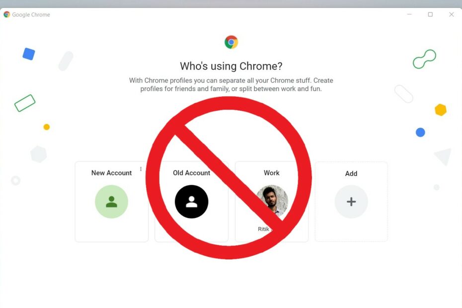 Disable Chrome Profile Selector on Startup
