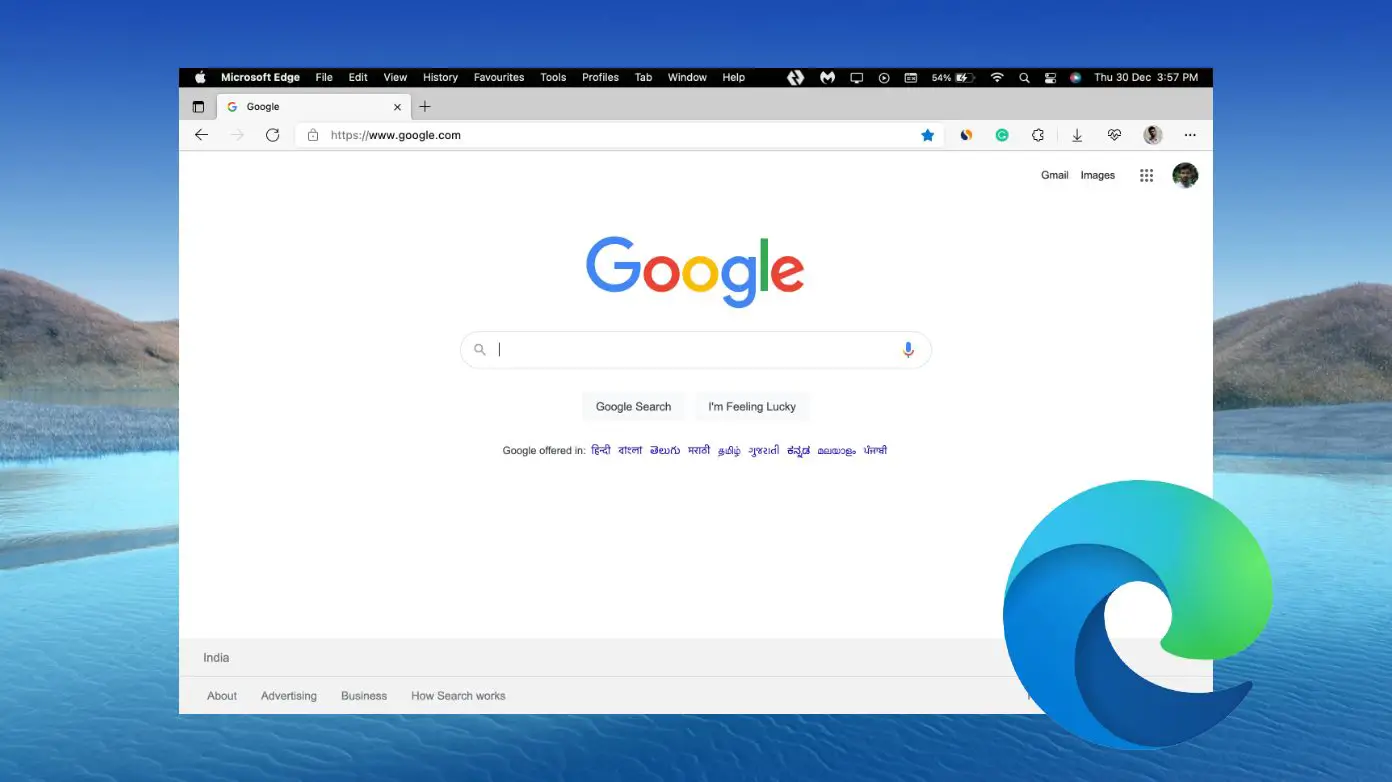 Google Home Page Not Opening on Microsoft Edge