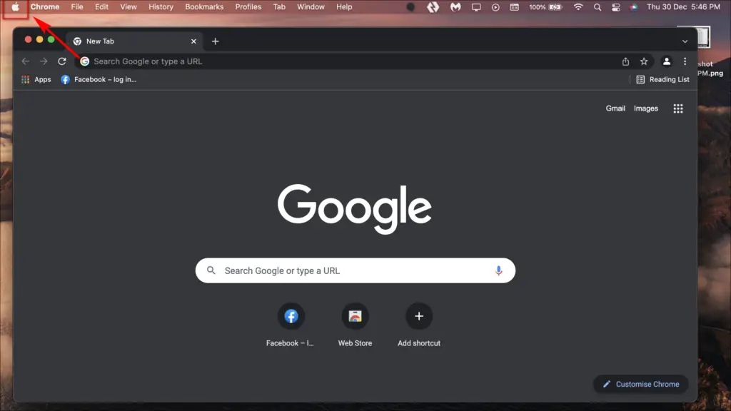 Automatic Dark Mode in Google Chrome Mac
