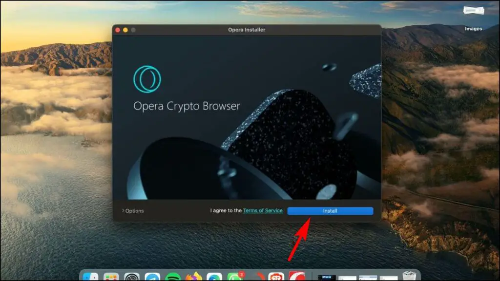 Download Install Opera Crypto Browser on Mac