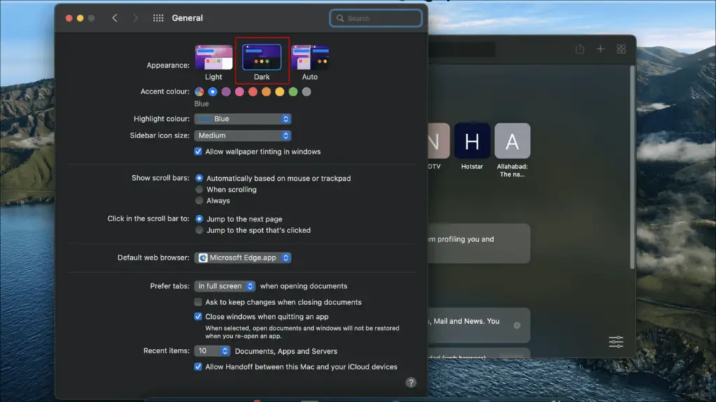 Enable Dark Mode for Safari Mac