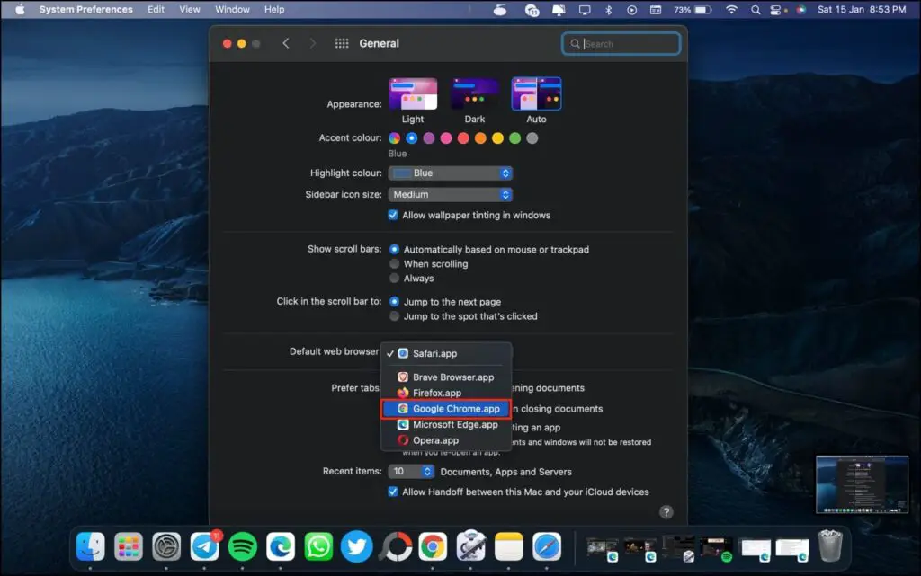 Set Chrome as Default Mac Browser