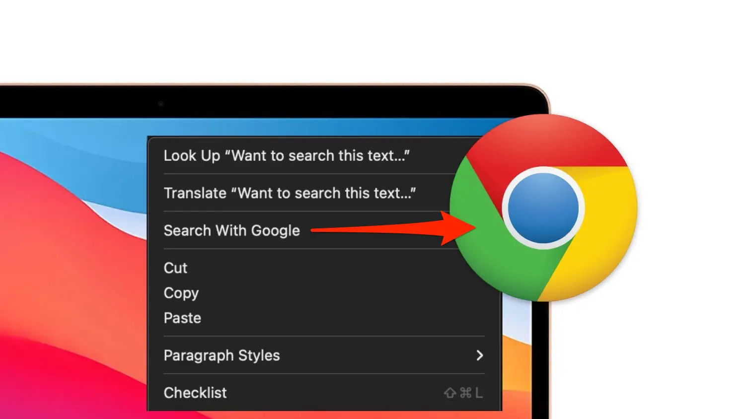 search for text on mac