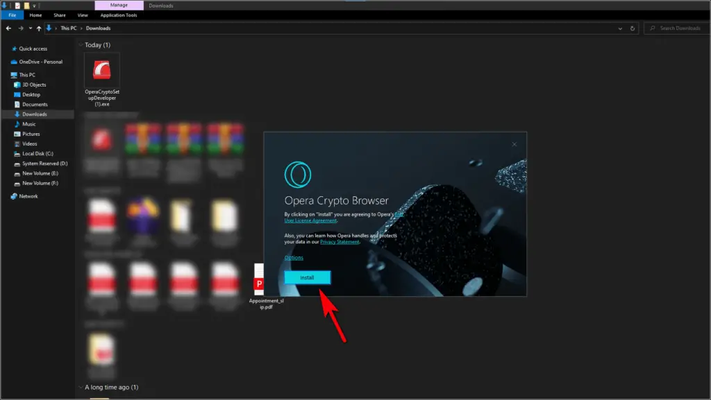 Download Install Opera Crypto Browser on Windows PC