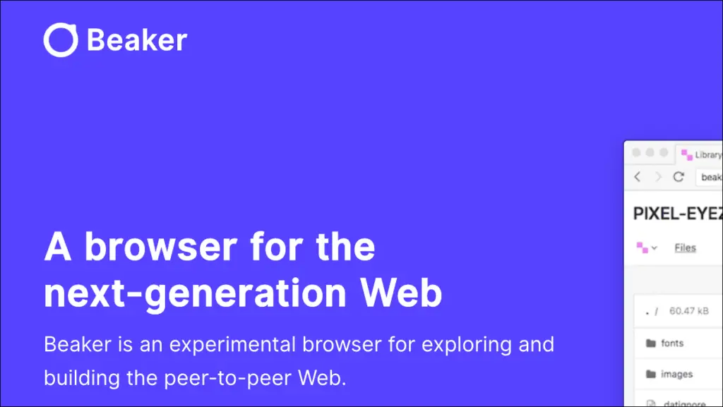 List of Web 3 Browsers- Beaker Browser