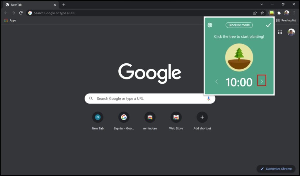 Forest Digital Wellbeing in Chrome, Edge, Brave