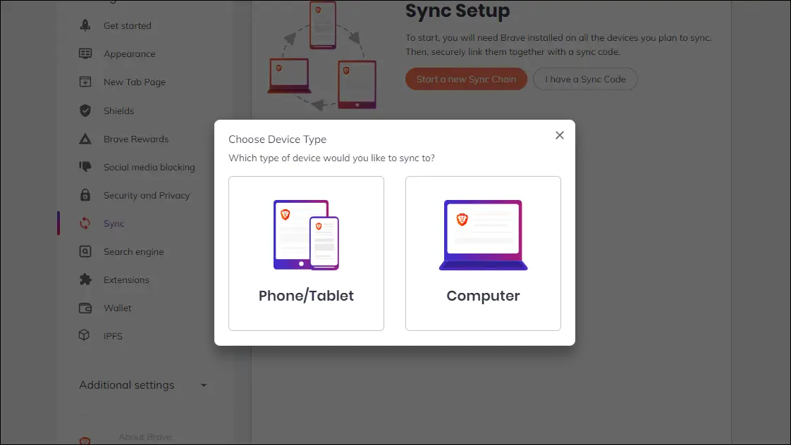 Brave Tips Tricks- Sync