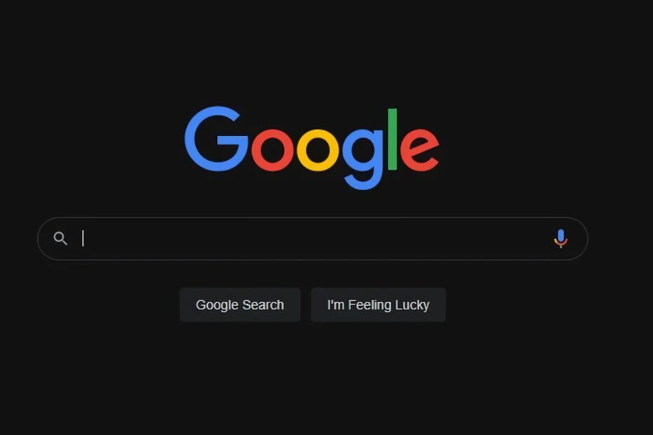 Google Search Pitch Black