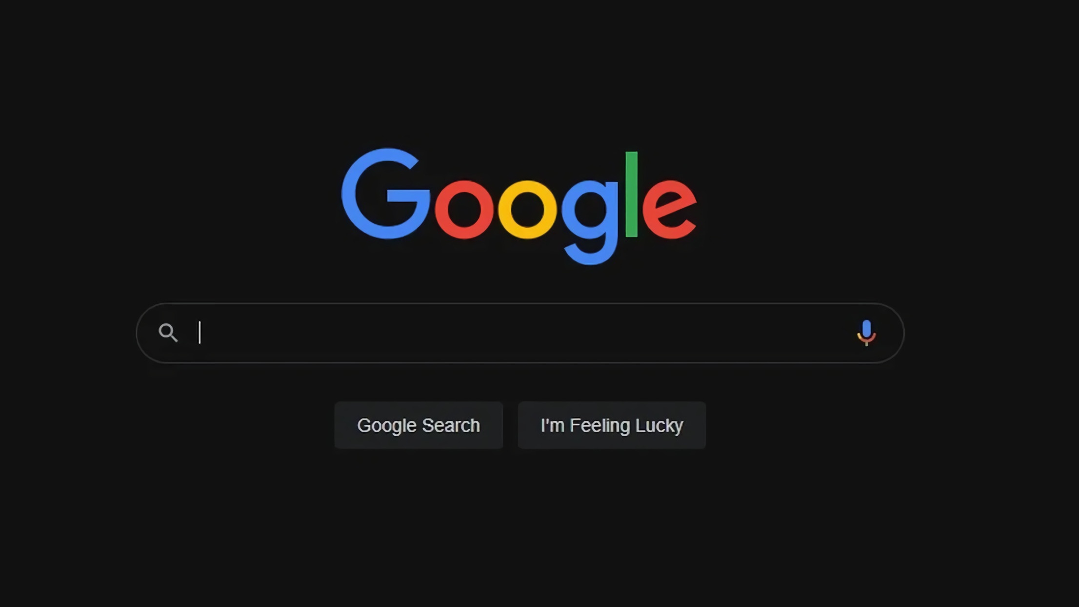 Google Search Pitch Black