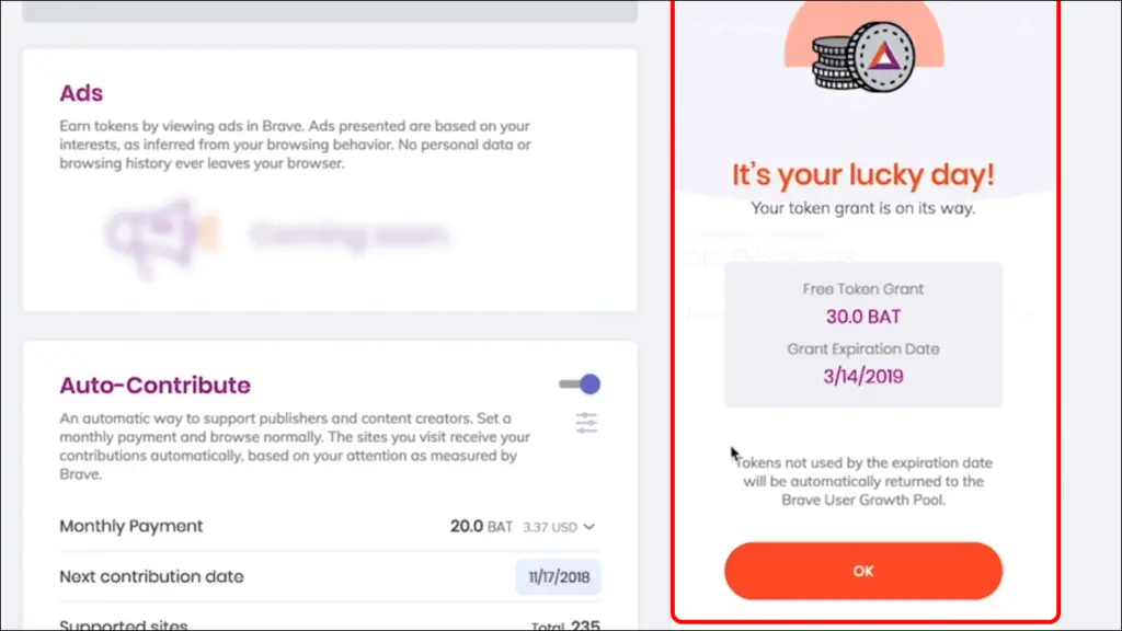 earn money with brave browser