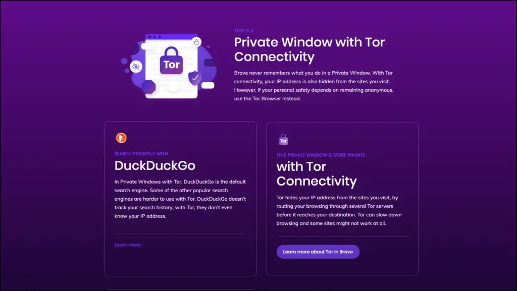 What is Brave Private Window with Tor?