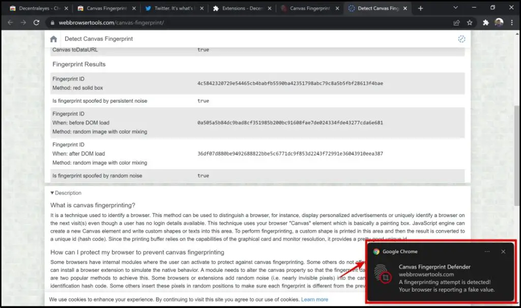 Canvas Fingerprint Defender for Chrome Edge