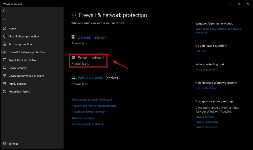 Turn Off Windows Defender Firewall