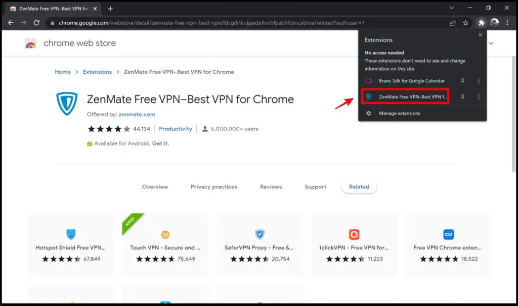 Unblock Website in Chrome Using VPN