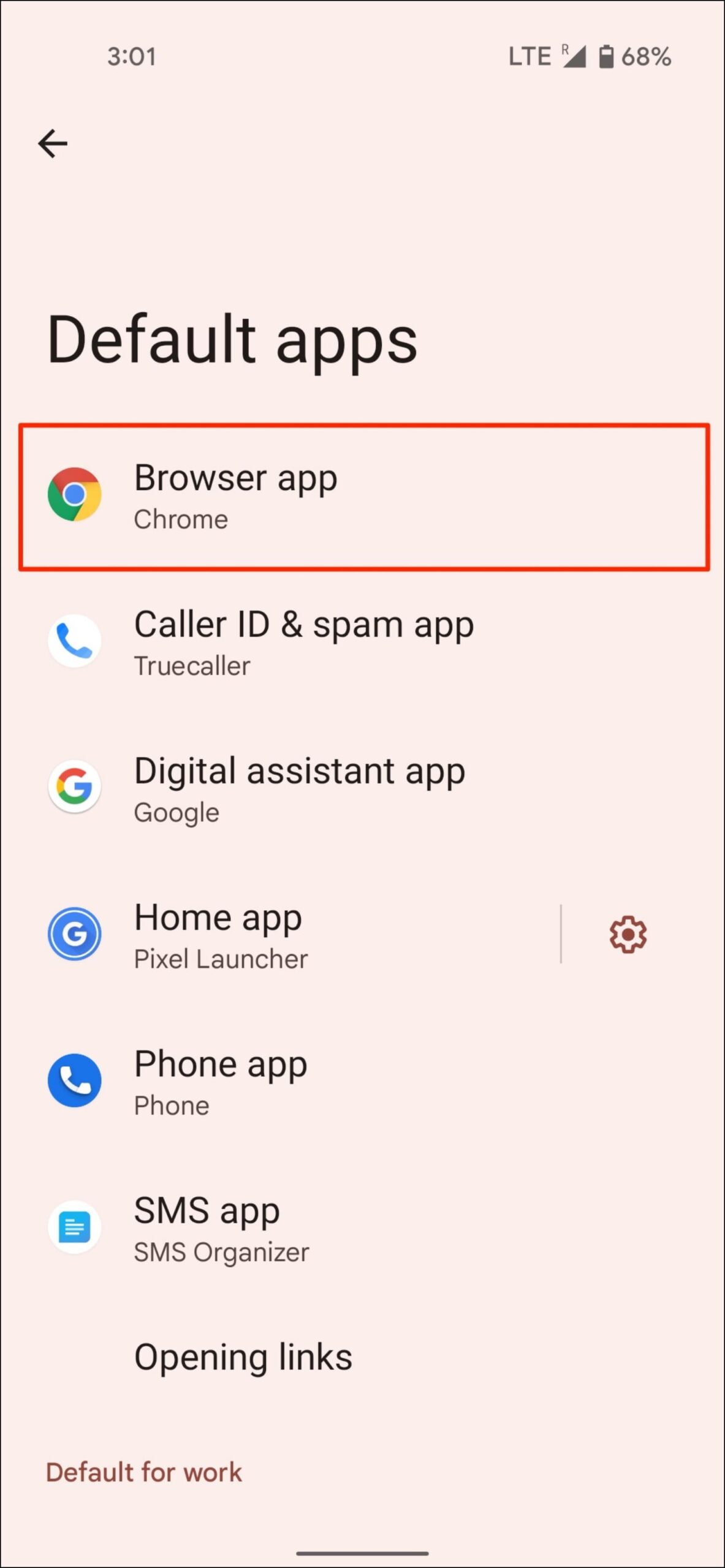 Set Brave as Default Browser Android